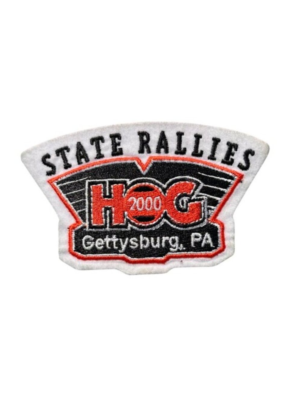 Harley-Davidson H.O.G. 2000 State Rallies Gettysburg PA Jacket Vest Patch